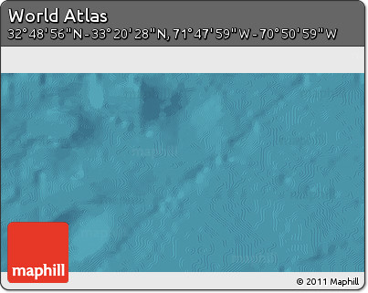Satellite 3D Map of the Area around 33° 4' 42" N, 71° 19' 29" W
