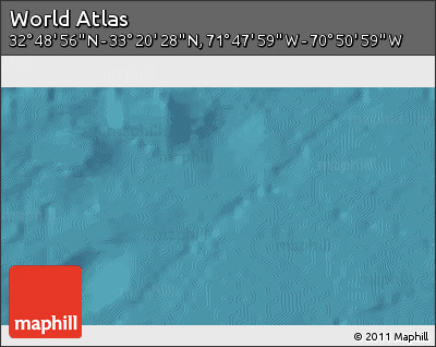 Satellite 3D Map of the Area around 33° 4' 42" N, 71° 19' 29" W