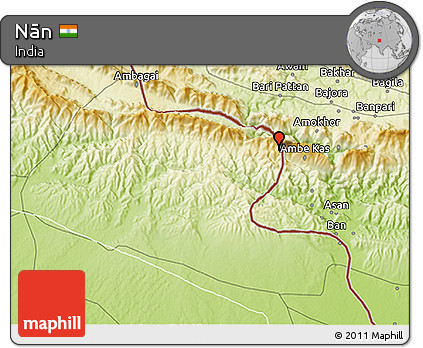 Physical 3D Map of Nān