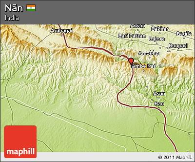 Physical 3D Map of Nān