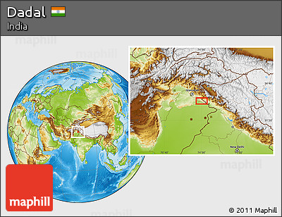Physical Location Map of Dadal