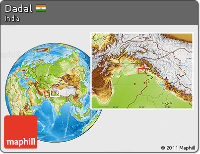 Physical Location Map of Dadal