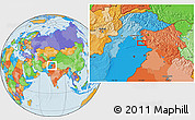 Political Location Map of Mera