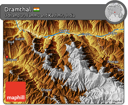 Physical 3D Map of Dramthal