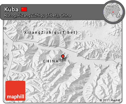 Physical 3D Map of Küba