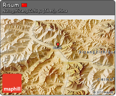 Satellite 3D Map of Risum
