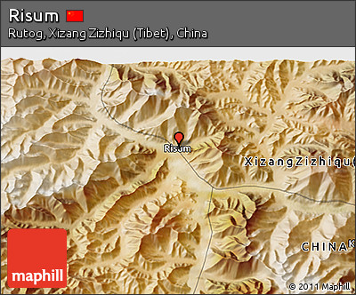 Satellite 3D Map of Risum