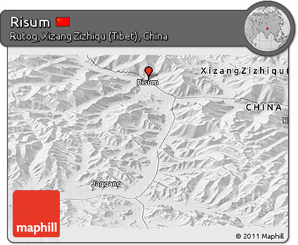 Physical Panoramic Map of Risum