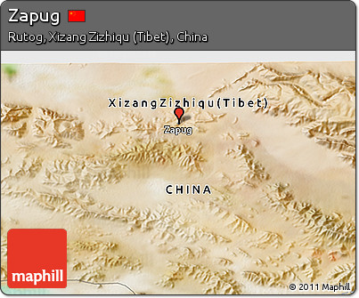 Satellite 3D Map of Zapug