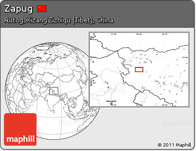Blank Location Map of Zapug