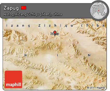 Satellite Map of Zapug
