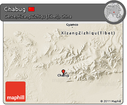 Shaded Relief 3D Map of Chabug