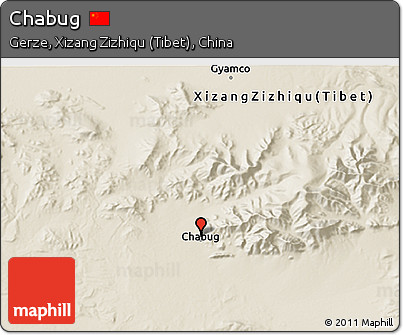 Shaded Relief 3D Map of Chabug