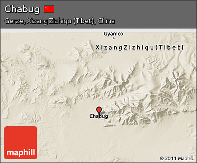Shaded Relief 3D Map of Chabug