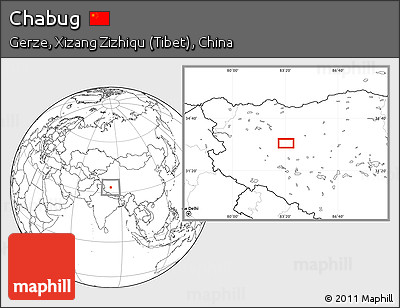 Blank Location Map of Chabug