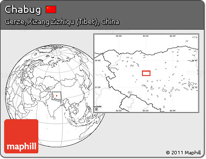 Blank Location Map of Chabug