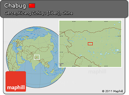 Savanna Style Location Map of Chabug