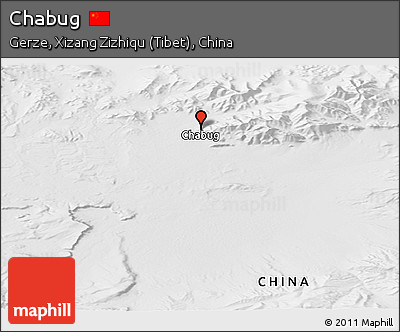 Physical Panoramic Map of Chabug