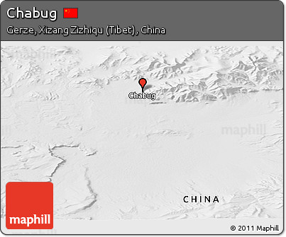 Physical Panoramic Map of Chabug