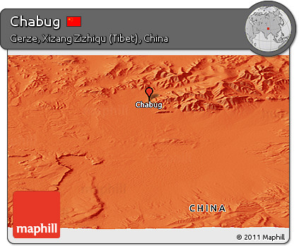 Political Panoramic Map of Chabug
