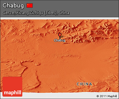 Political Panoramic Map of Chabug