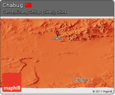 Political Panoramic Map of Chabug