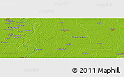 Physical Panoramic Map of Panther Burn