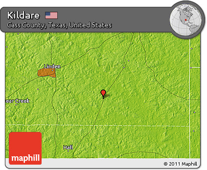 Physical 3D Map of Kildare