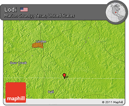 Physical 3D Map of Lodi