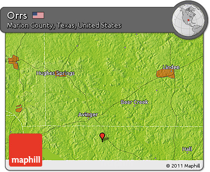 Physical 3D Map of Orrs