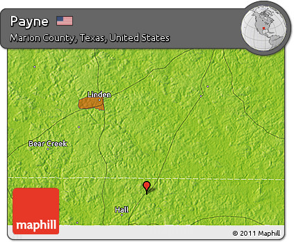 Physical 3D Map of Payne