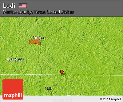 Physical 3D Map of Lodi