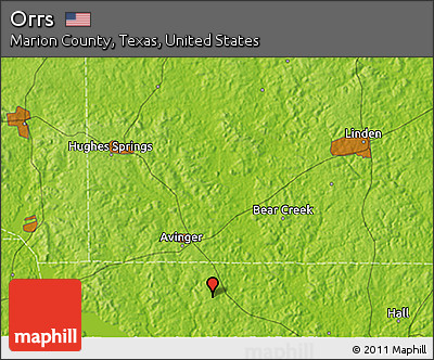 Physical 3D Map of Orrs