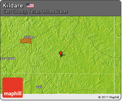 Physical 3D Map of Kildare