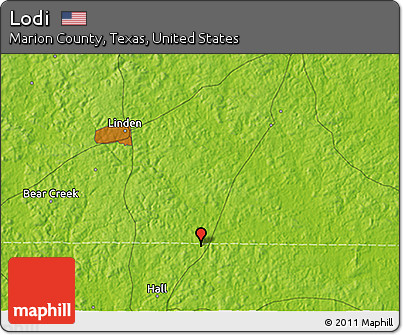 Physical 3D Map of Lodi
