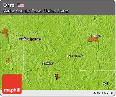 Physical 3D Map of Orrs