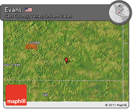 Satellite 3D Map of Evans