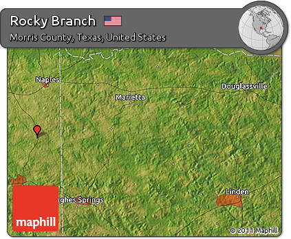Satellite 3D Map of Rocky Branch