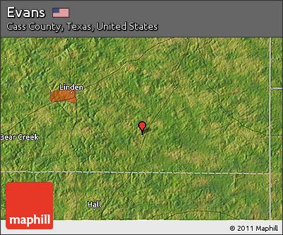 Satellite 3D Map of Evans