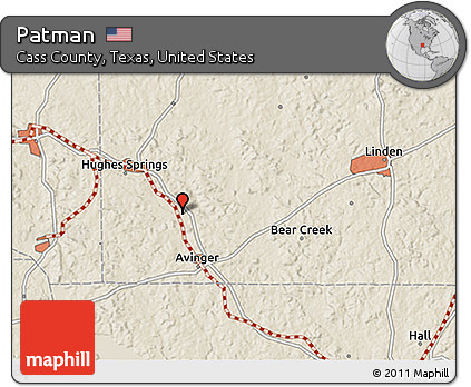 Shaded Relief 3D Map of Patman