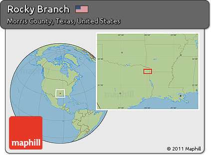 Savanna Style Location Map of Rocky Branch