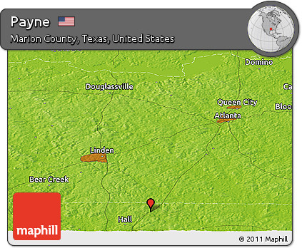 Physical Panoramic Map of Payne