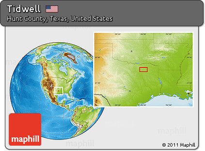 Physical Location Map of Tidwell
