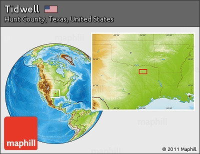 Physical Location Map of Tidwell