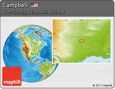 Physical Location Map of Campbell