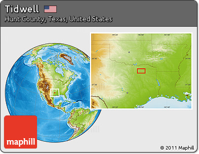 Physical Location Map of Tidwell