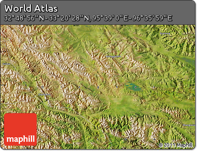 Satellite Map of the Area around 33° 4' 42" N, 96° 7' 30" E