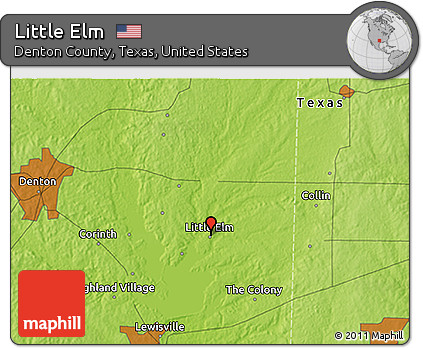 Physical 3D Map of Little Elm