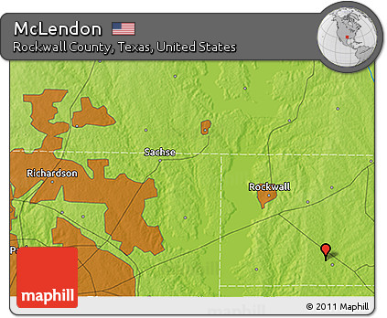 Physical 3D Map of McLendon