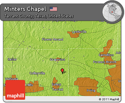 Physical 3D Map of Minters Chapel
